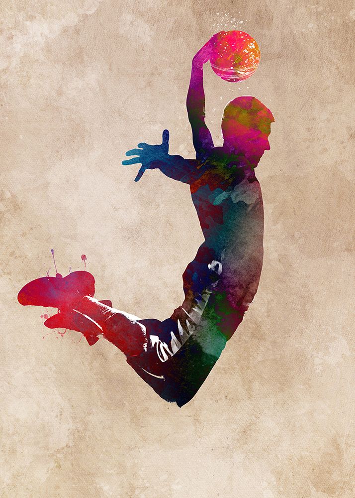 Basketball Sport Art 1 art print by Justyna Jaszke for $57.95 CAD