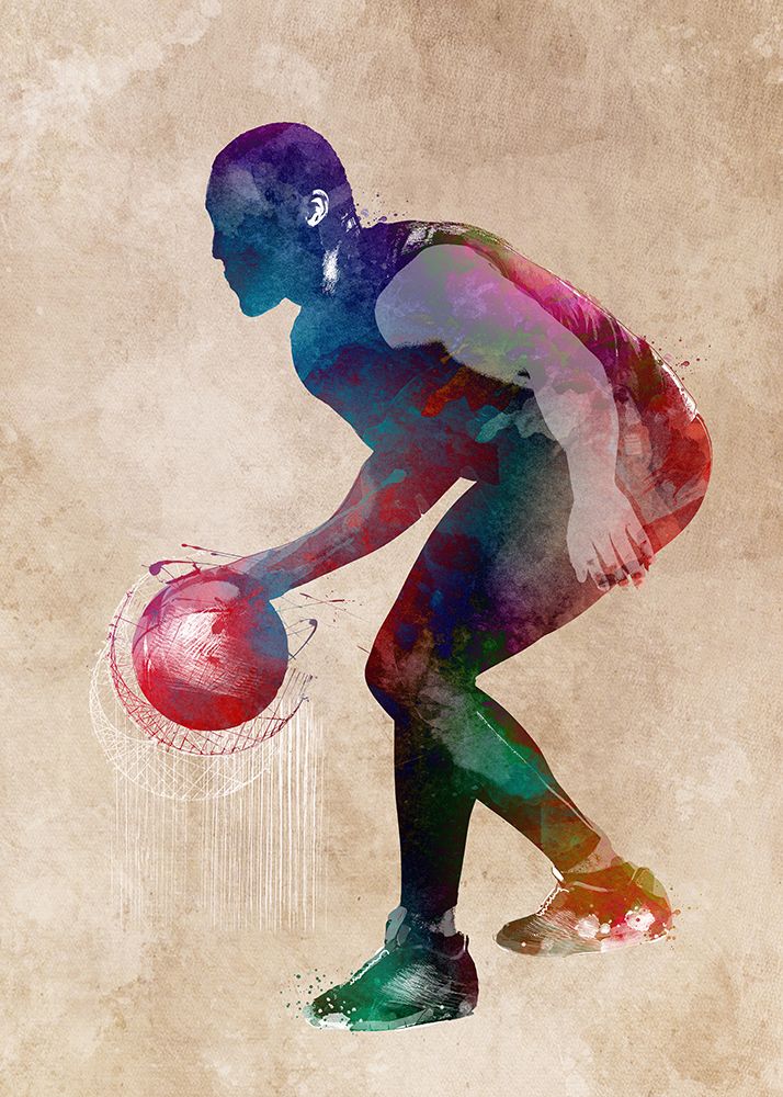 Basketball Sport Art 9 art print by Justyna Jaszke for $57.95 CAD