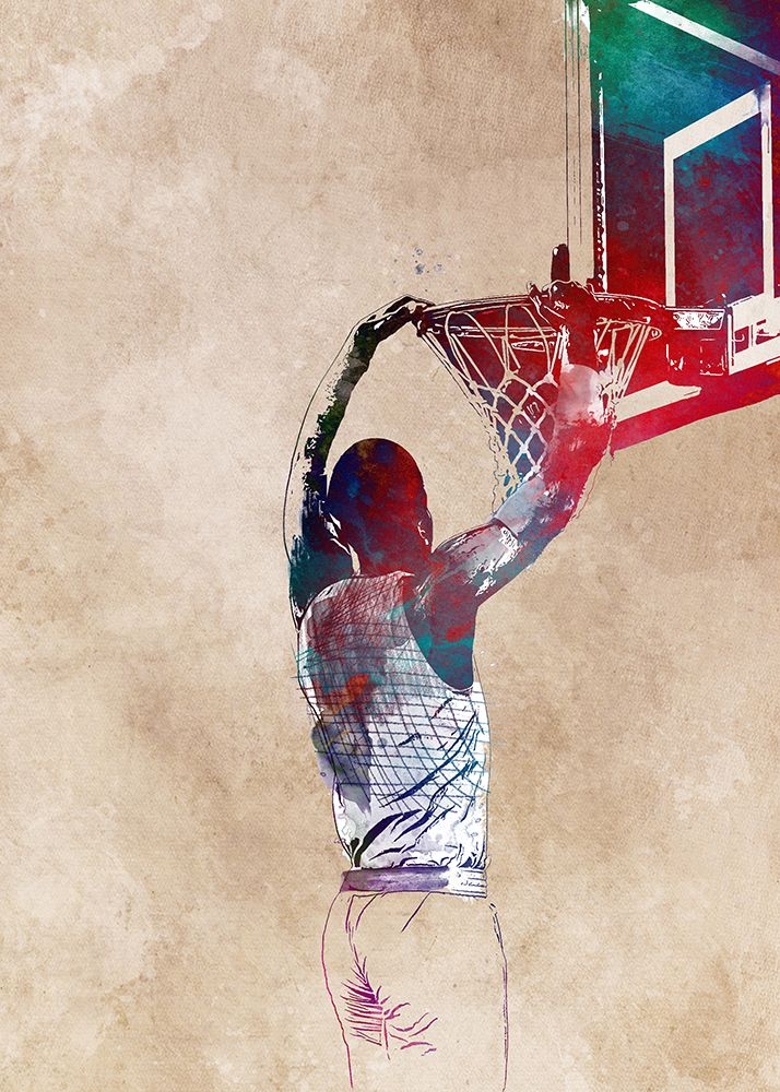 Basketball Sport Art 16 art print by Justyna Jaszke for $57.95 CAD