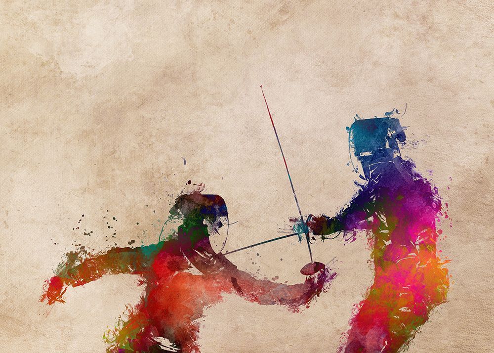 Fencing Sport Art 1 art print by Justyna Jaszke for $57.95 CAD