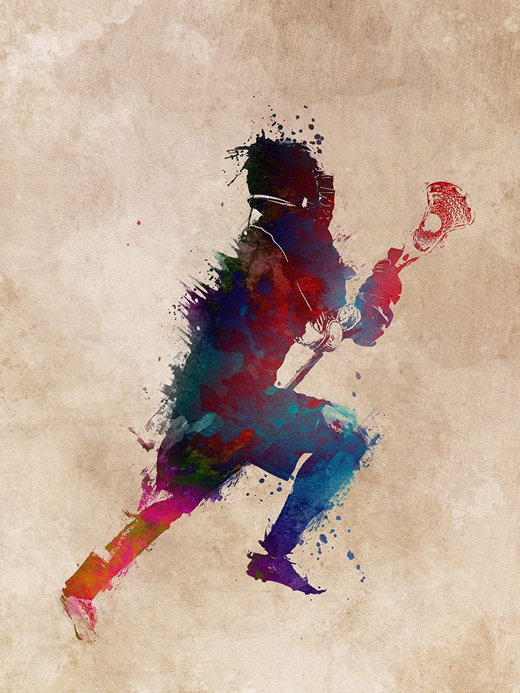 Lacrosse Sport Art 2 art print by Justyna Jaszke for $57.95 CAD
