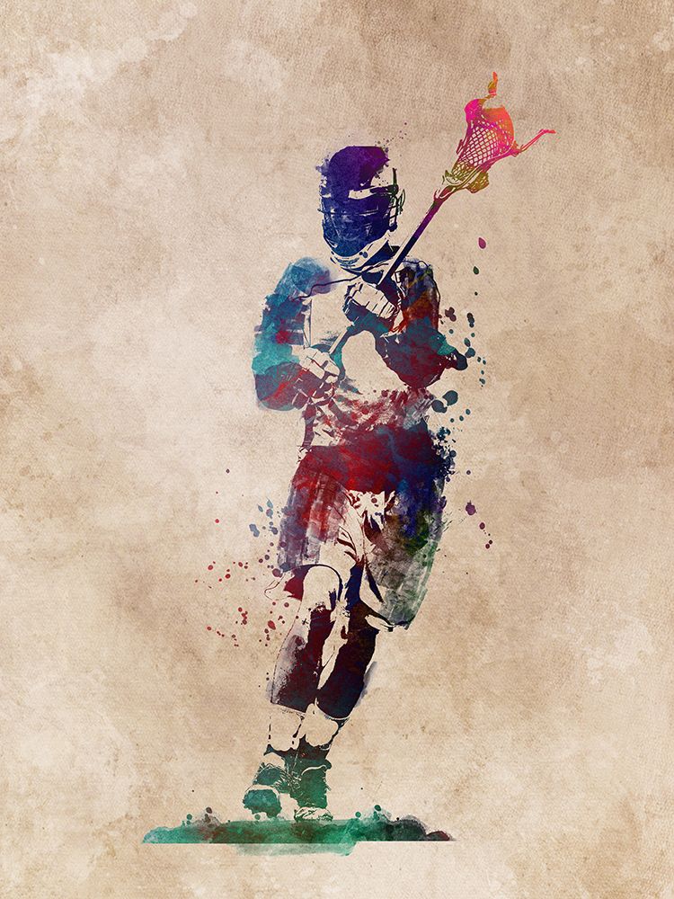 Lacrosse Sport Art 4 art print by Justyna Jaszke for $57.95 CAD