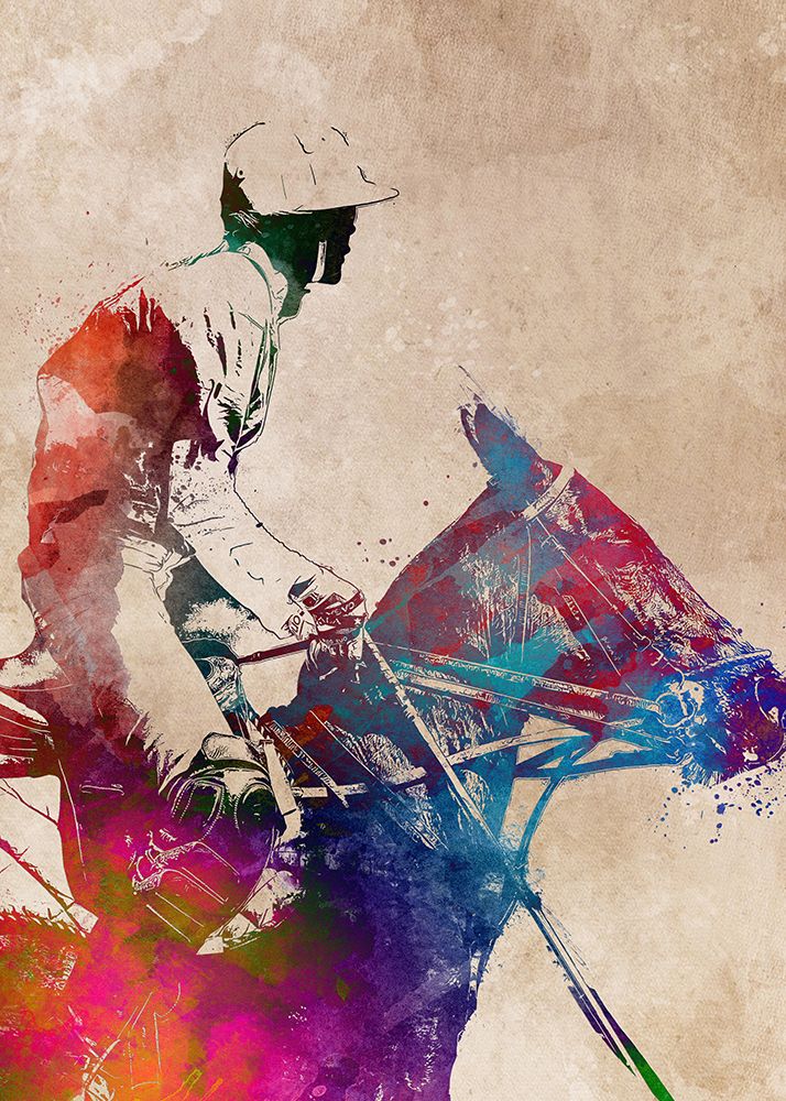 Horse Riding Sport Art (1) art print by Justyna Jaszke for $57.95 CAD