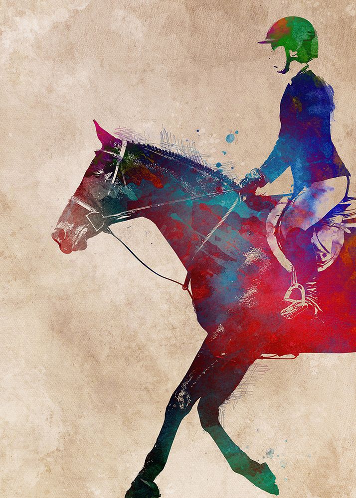 Horse Riding Sport Art (4) art print by Justyna Jaszke for $57.95 CAD