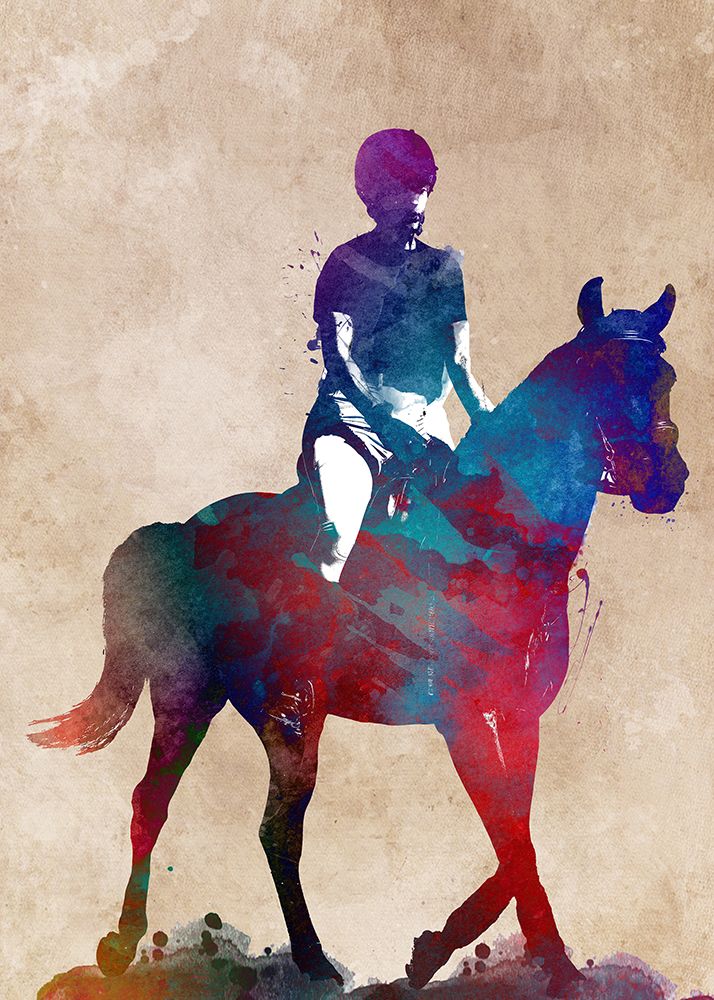Horse Riding Sport Art (9) art print by Justyna Jaszke for $57.95 CAD