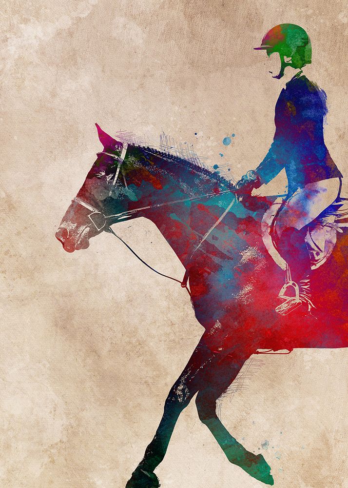 Horse Riding Sport Art (10) art print by Justyna Jaszke for $57.95 CAD