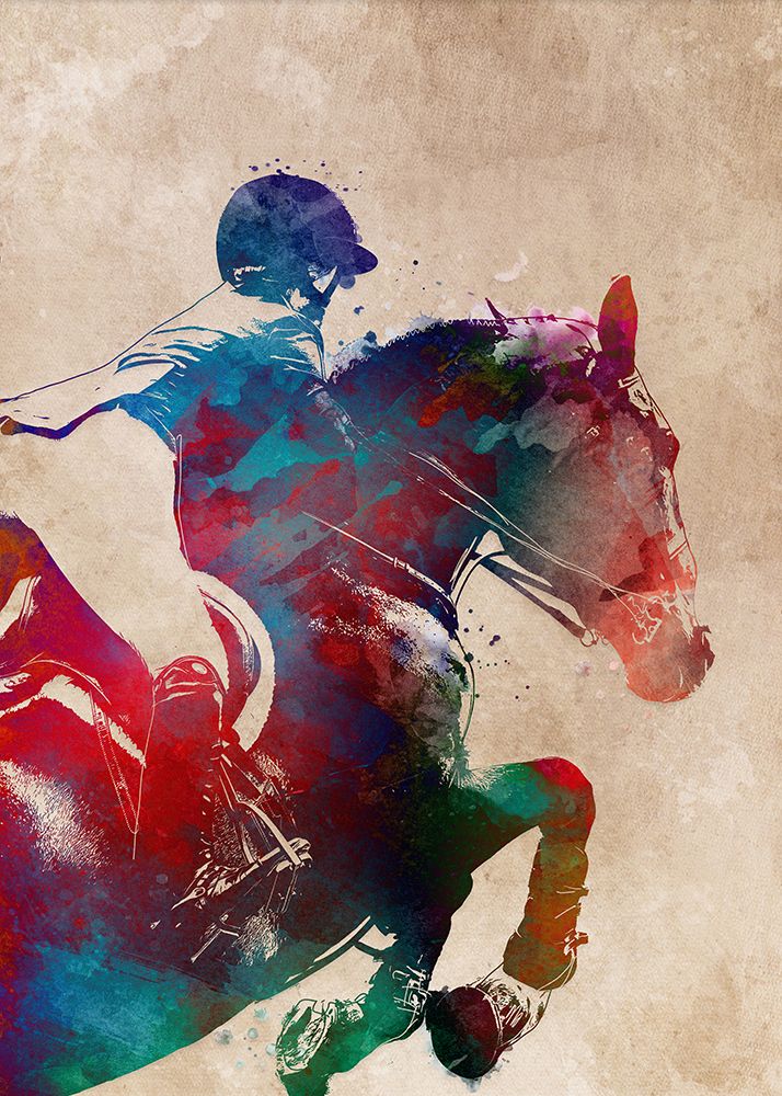 Horse Riding Sport Art (11) art print by Justyna Jaszke for $57.95 CAD