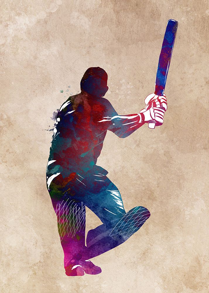 Cricket Sport Art 1 art print by Justyna Jaszke for $57.95 CAD