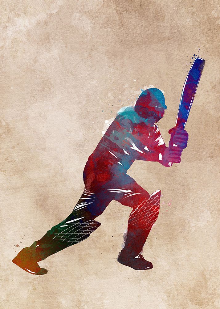 Cricket Sport Art 3 art print by Justyna Jaszke for $57.95 CAD