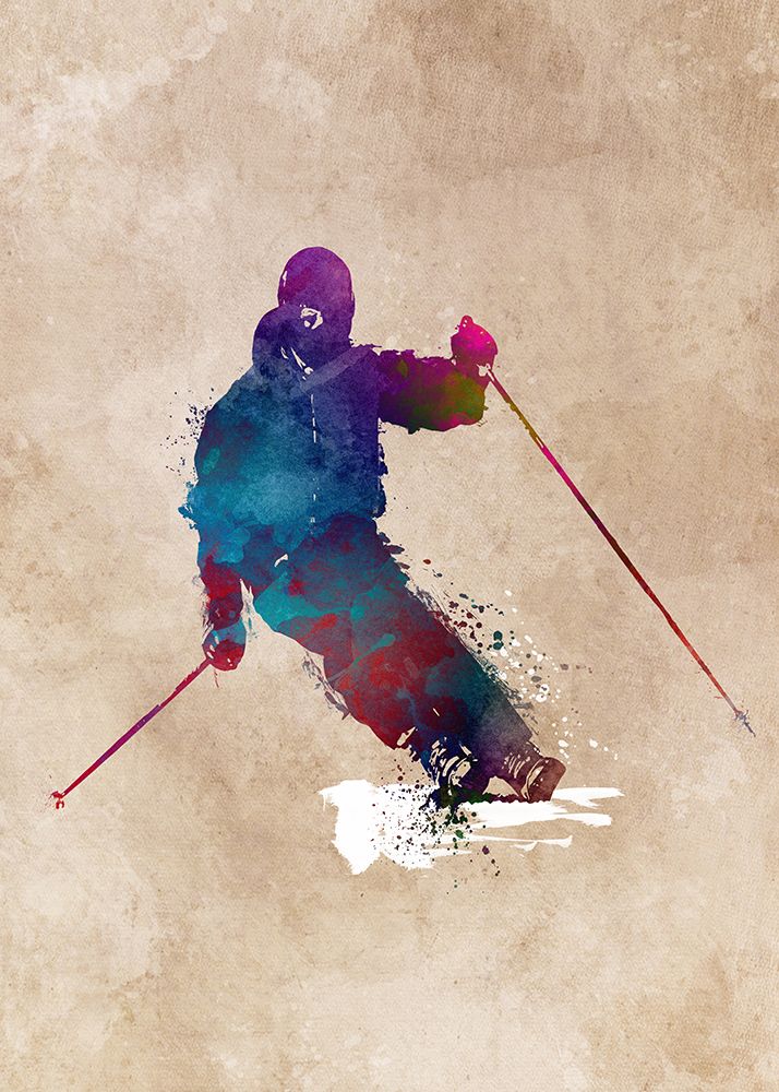 Ski Sport Art 1 art print by Justyna Jaszke for $57.95 CAD
