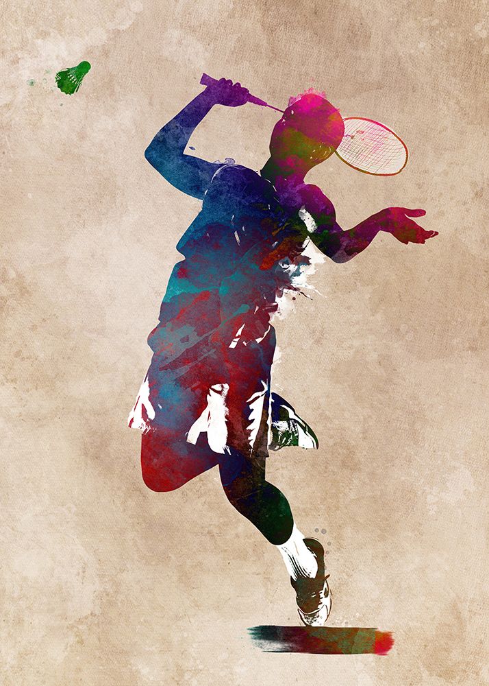 Badminton Sport Art 3 art print by Justyna Jaszke for $57.95 CAD