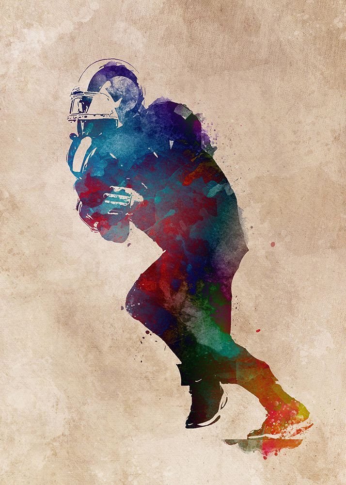 American Football Player Sport Art 11 art print by Justyna Jaszke for $57.95 CAD