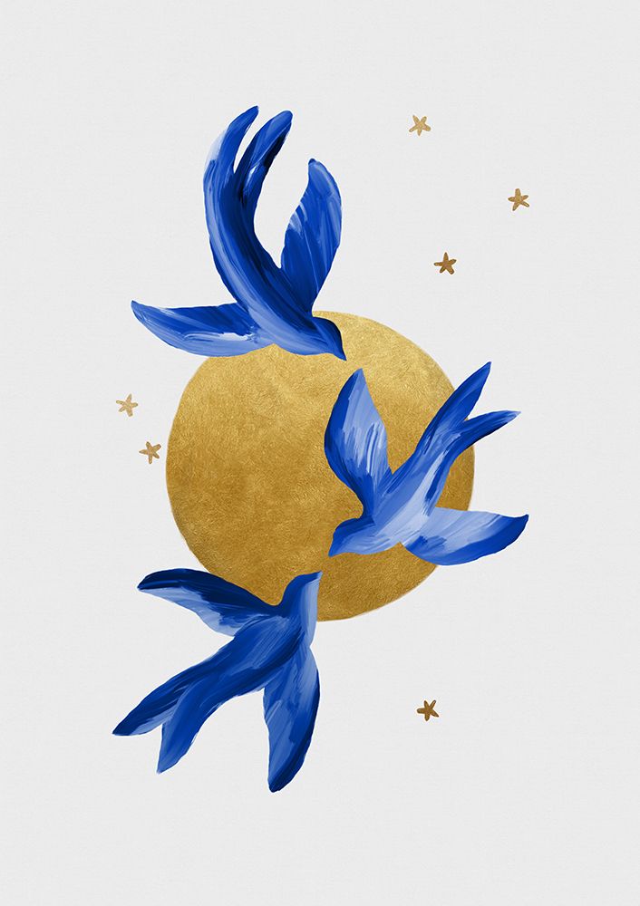 Blue Birds art print by Orara Studio for $57.95 CAD