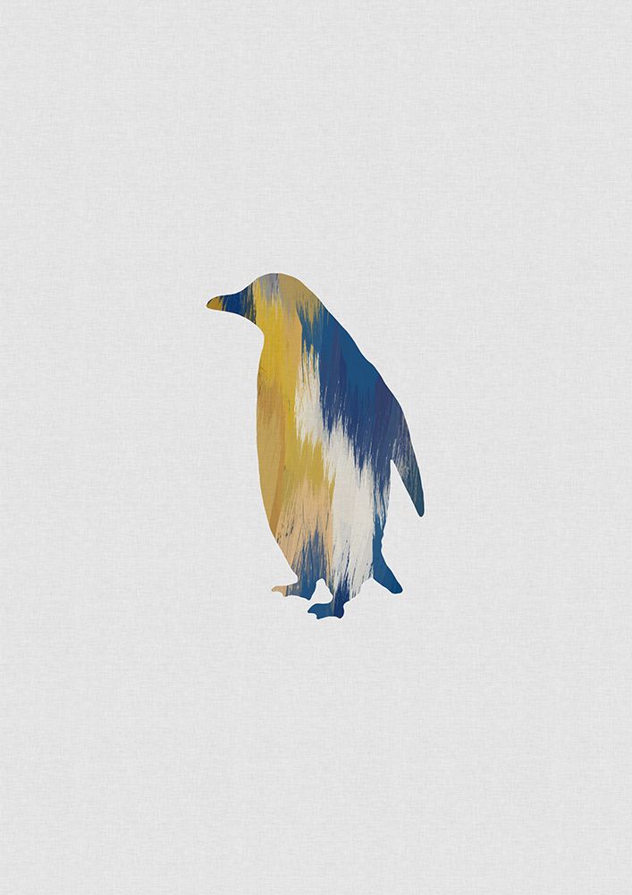 Blue A Yellow Penguin art print by Orara Studio for $57.95 CAD