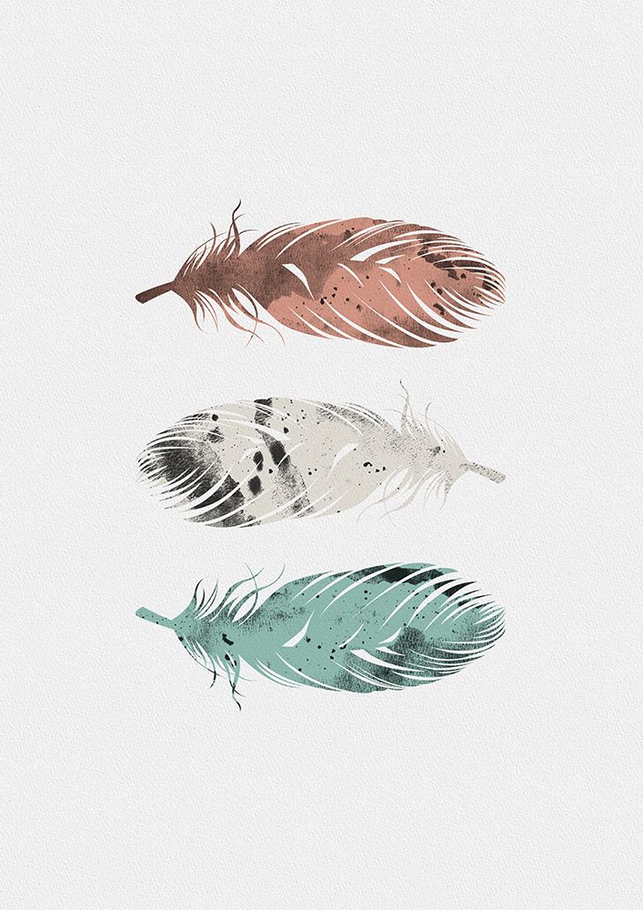 Pastel Feathers art print by Orara Studio for $57.95 CAD