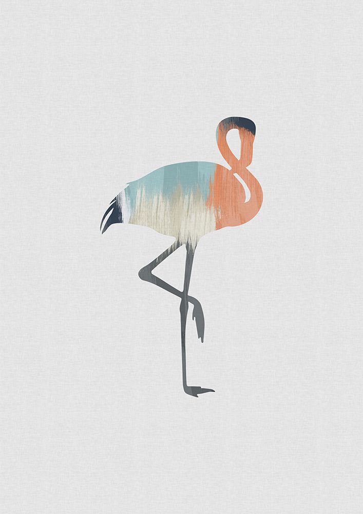 Pastel Flamingo art print by Orara Studio for $57.95 CAD