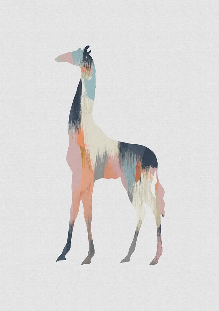 Pastel Giraffe art print by Orara Studio for $57.95 CAD