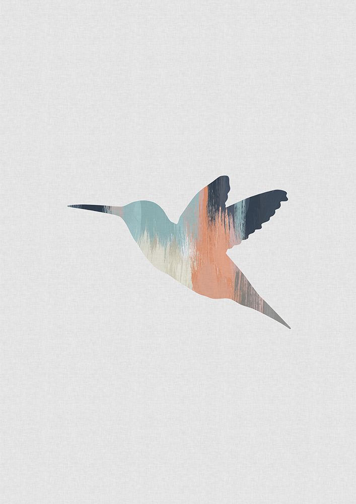 Pastel Hummingbird I art print by Orara Studio for $57.95 CAD