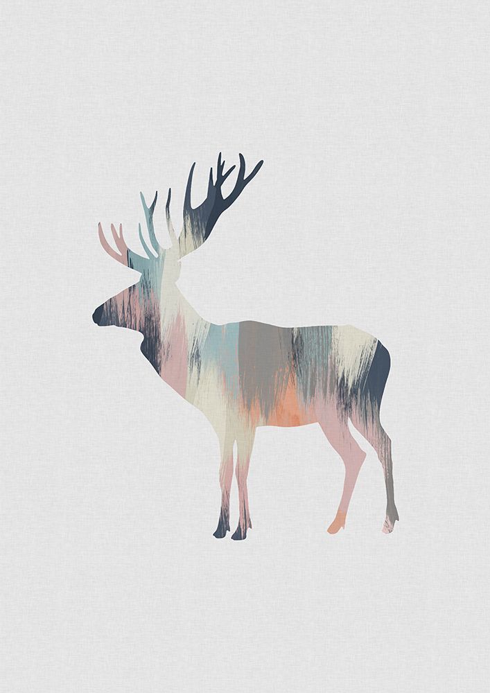 Pastel Moose art print by Orara Studio for $57.95 CAD