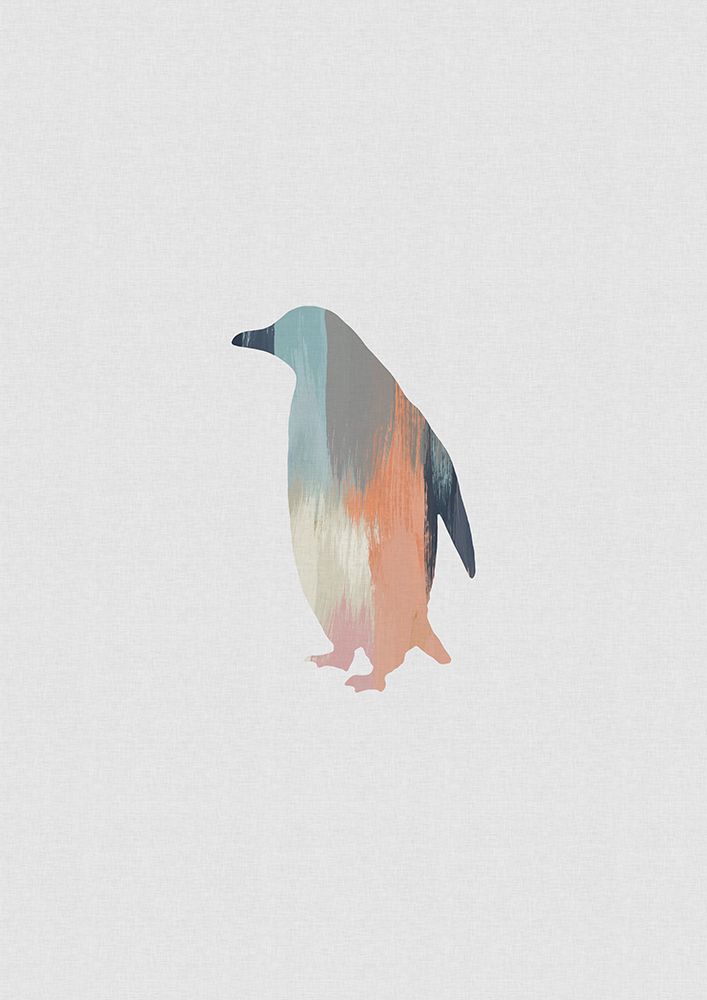 Pastel Penguin art print by Orara Studio for $57.95 CAD