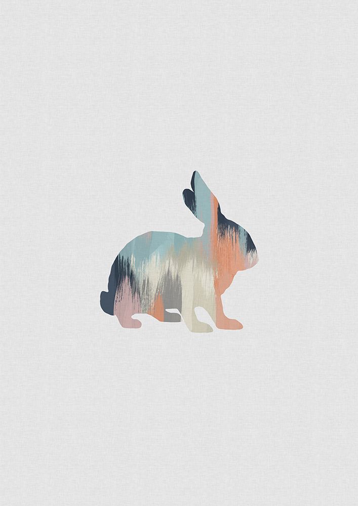 Pastel Rabbit art print by Orara Studio for $57.95 CAD