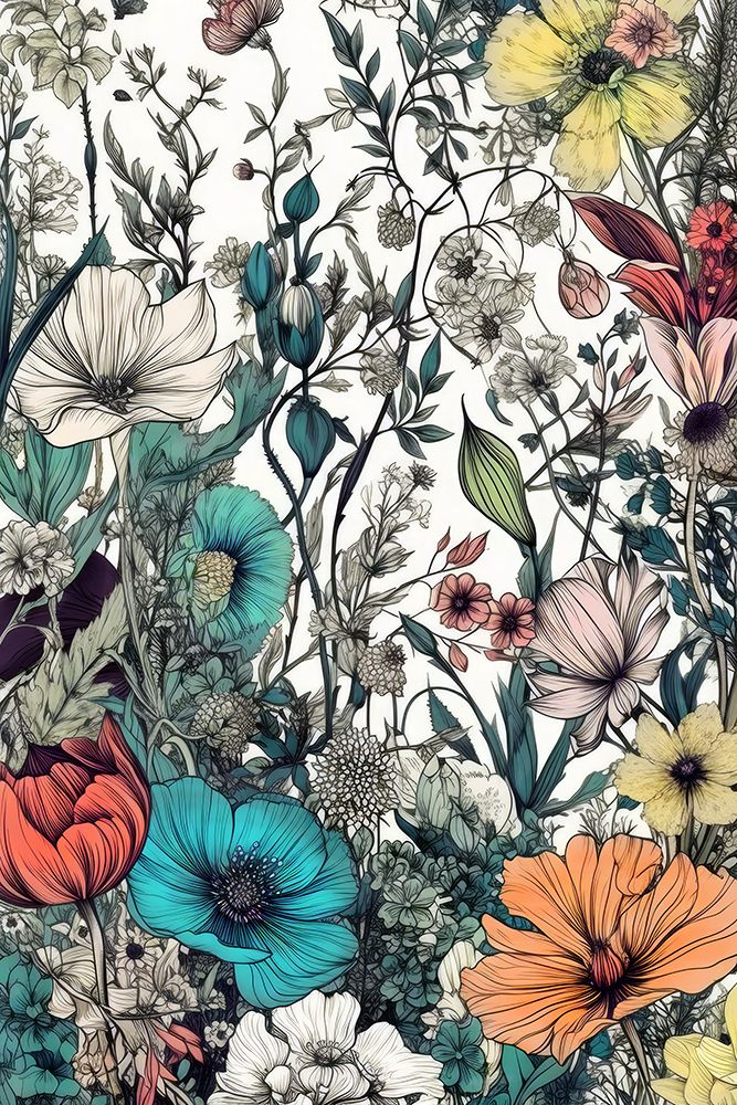 Meadow Flowers 12 art print by Justyna Jaszke for $57.95 CAD