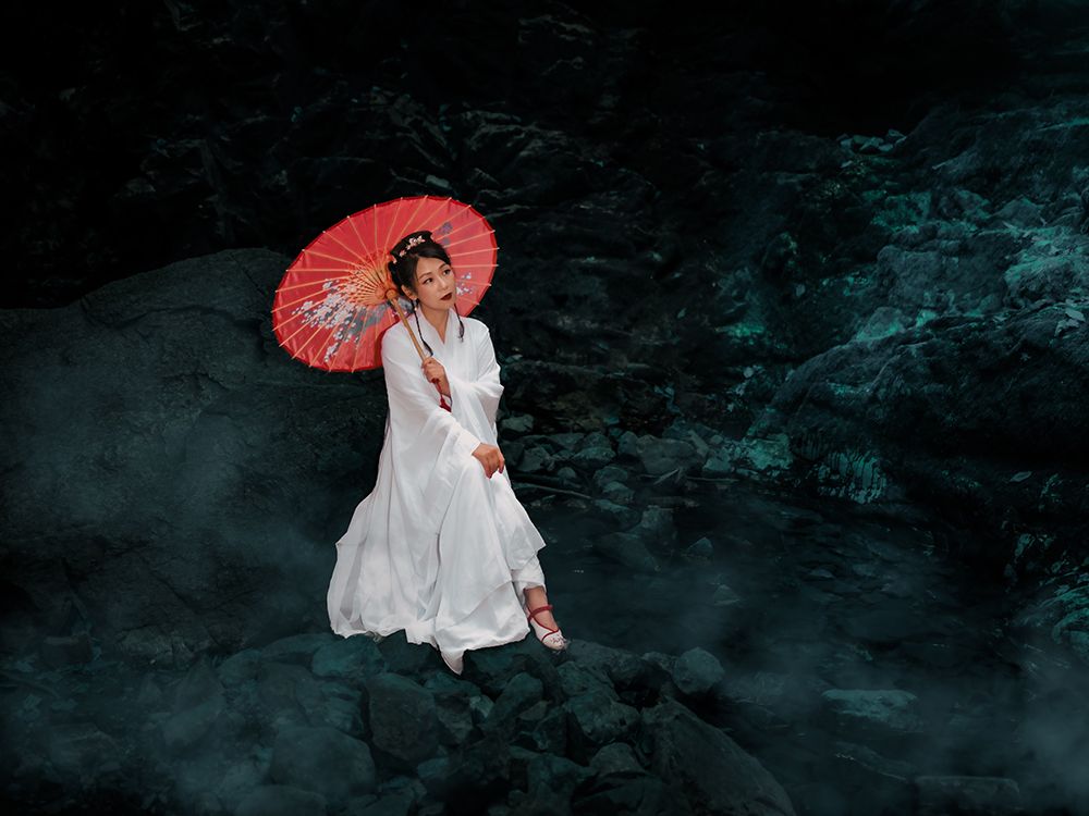 Chinese Traditional Fashion art print by Jeff Wang for $57.95 CAD