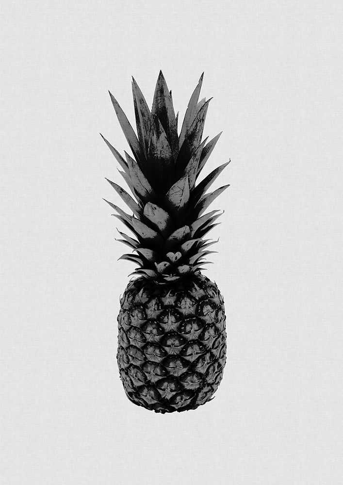 Pineapple Black A White art print by Orara Studio for $57.95 CAD