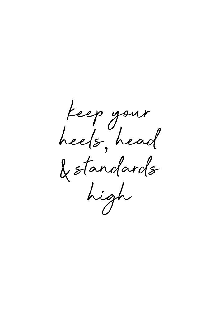 Head A Standards Quote art print by Orara Studio for $57.95 CAD