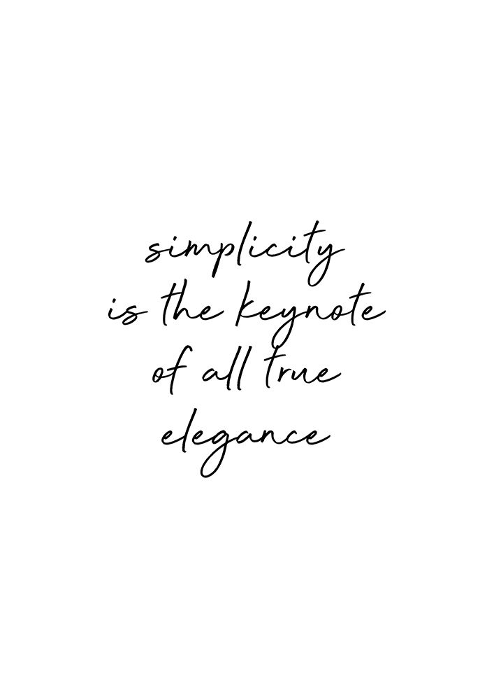 Simplicity Quote art print by Orara Studio for $57.95 CAD