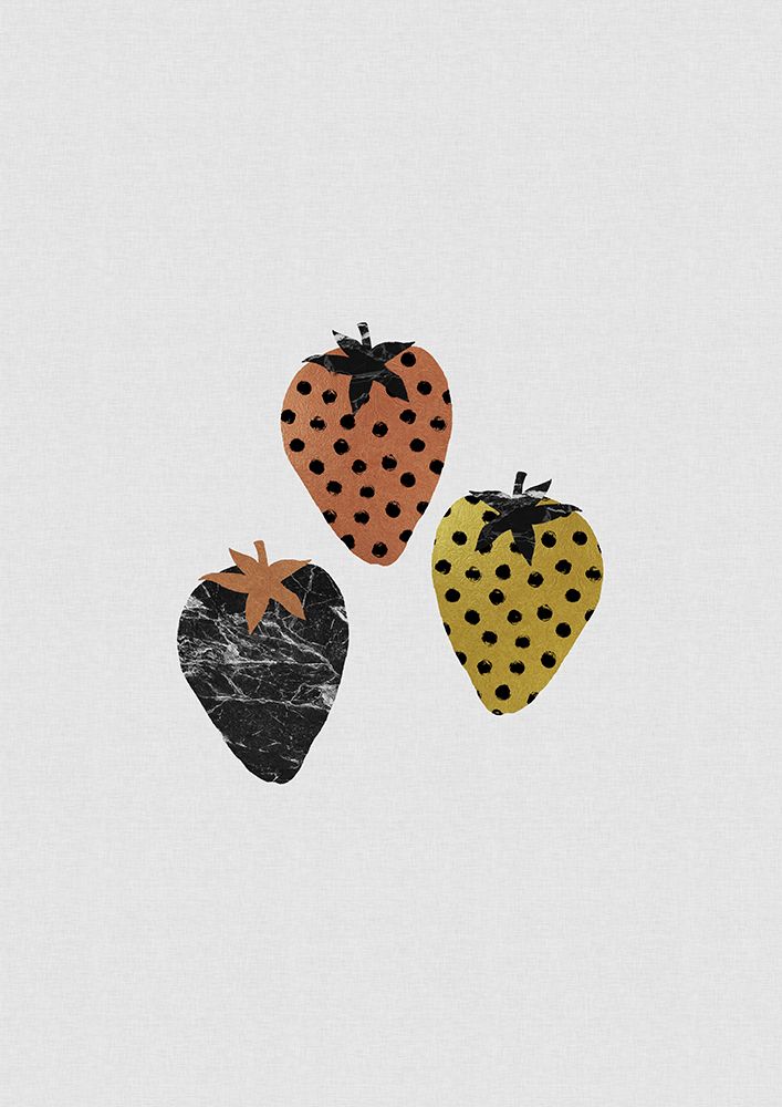 Scandi Strawberries art print by Orara Studio for $57.95 CAD