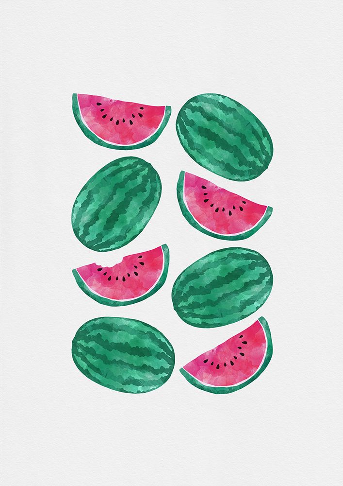 Watermelon Crowd art print by Orara Studio for $57.95 CAD