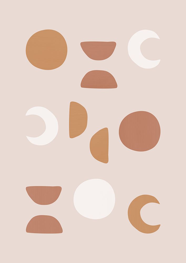 Blush Moon Phases art print by Orara Studio for $57.95 CAD