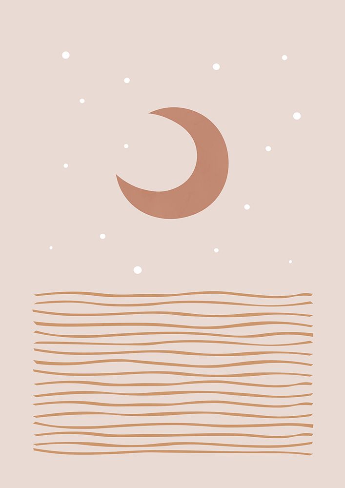 Blush Moon art print by Orara Studio for $57.95 CAD