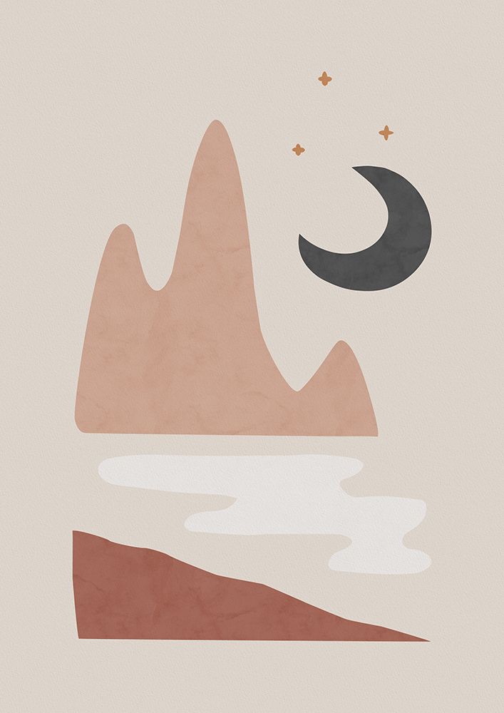 Landscape A Moon art print by Orara Studio for $57.95 CAD