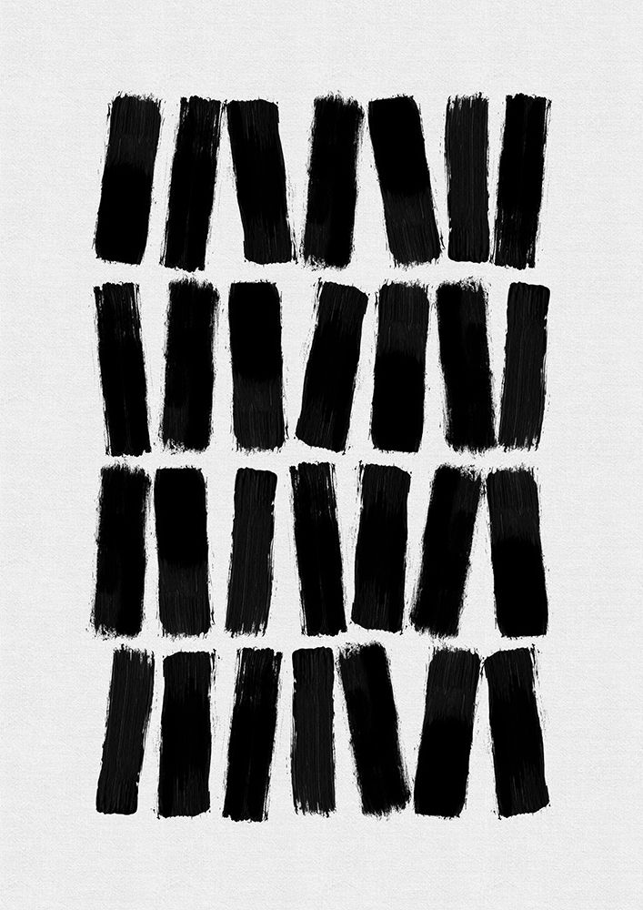 Black Brush Strokes art print by Orara Studio for $57.95 CAD