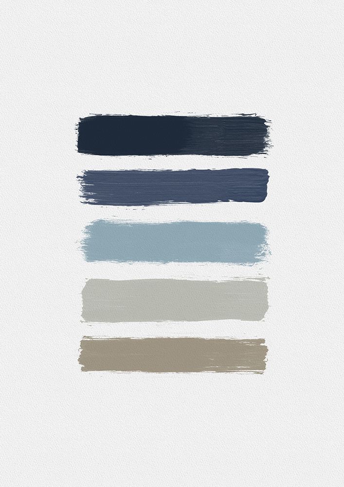 Blue A Taupe Stripes art print by Orara Studio for $57.95 CAD