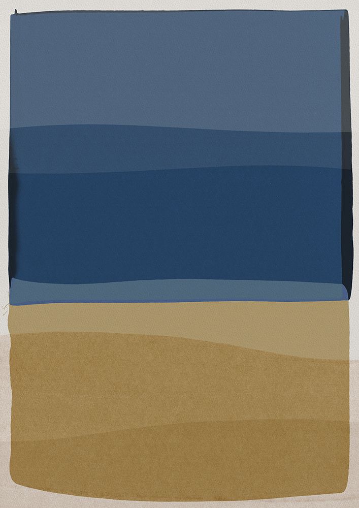 Modern Blue And Brown art print by Orara Studio for $57.95 CAD