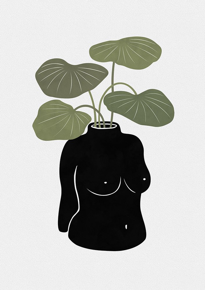 Boob Tanical Vase art print by Orara Studio for $57.95 CAD