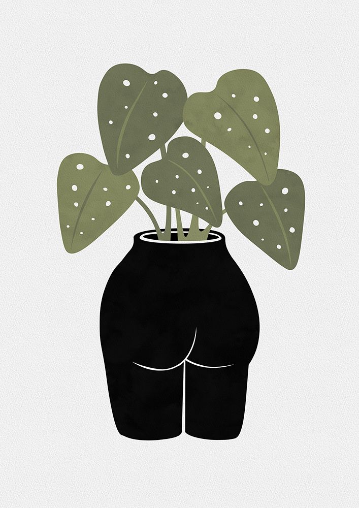 Butt Anical Vase art print by Orara Studio for $57.95 CAD