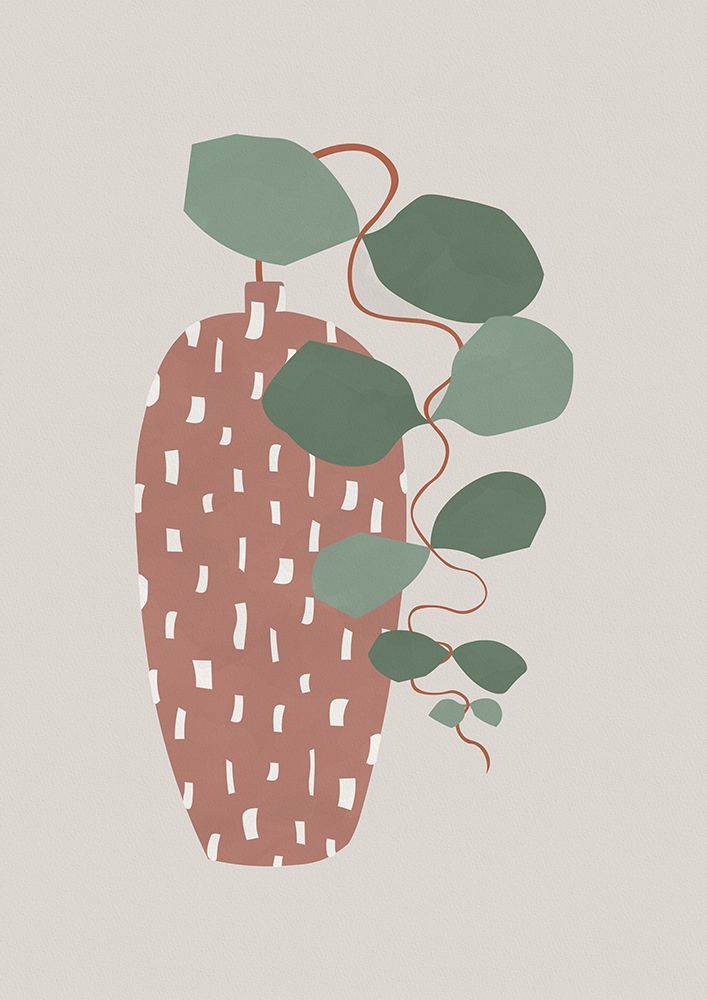 Terrazzo A Leaves art print by Orara Studio for $57.95 CAD