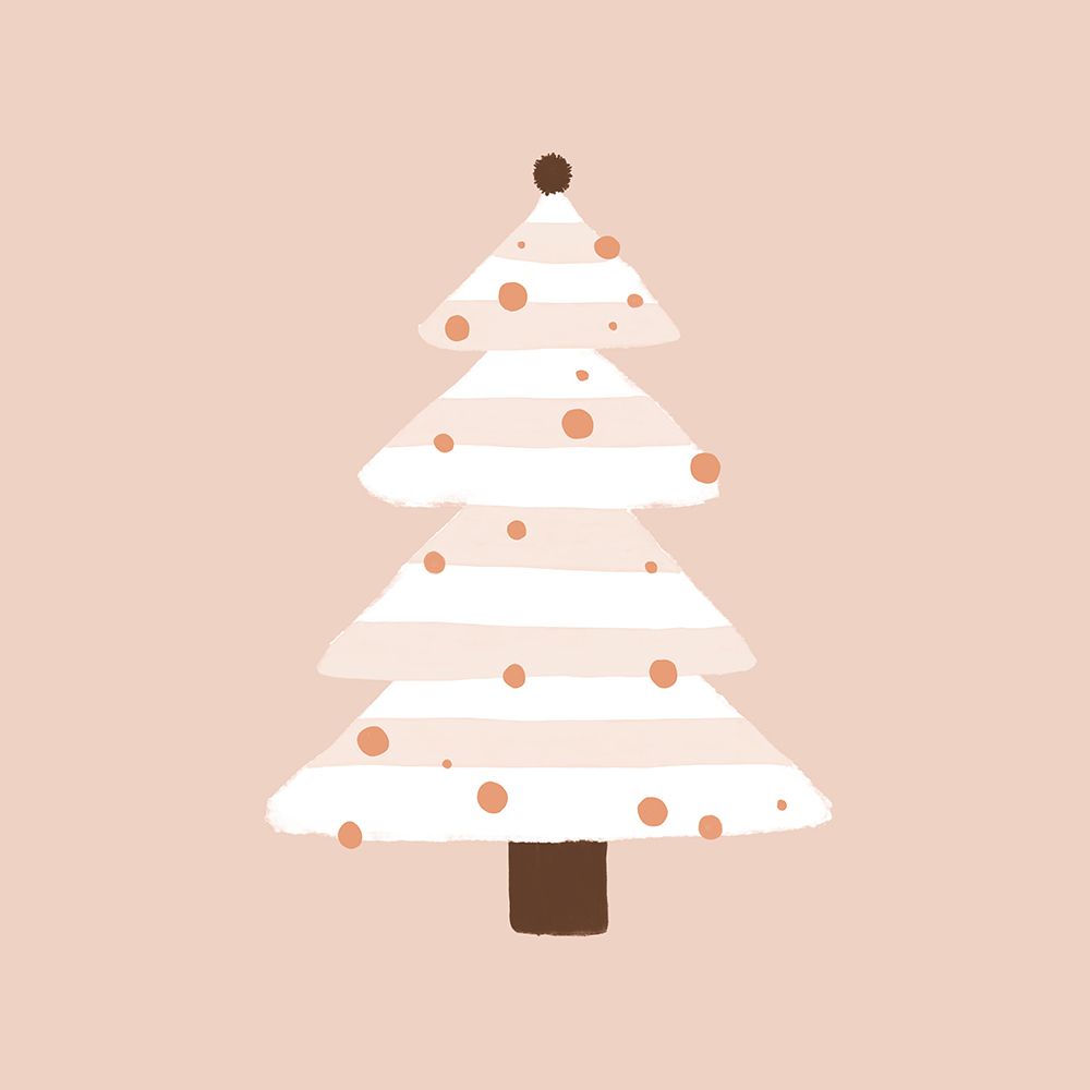 Blush Christmas Tree art print by Orara Studio for $57.95 CAD
