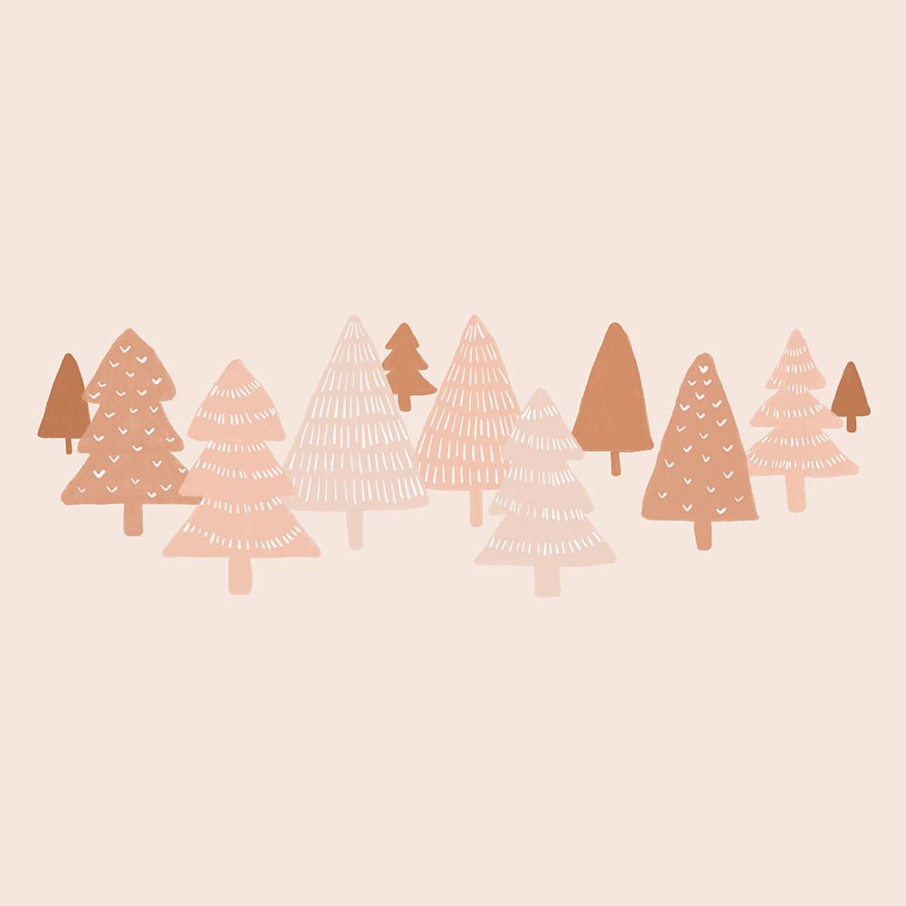 Blush Winter Trees art print by Orara Studio for $57.95 CAD