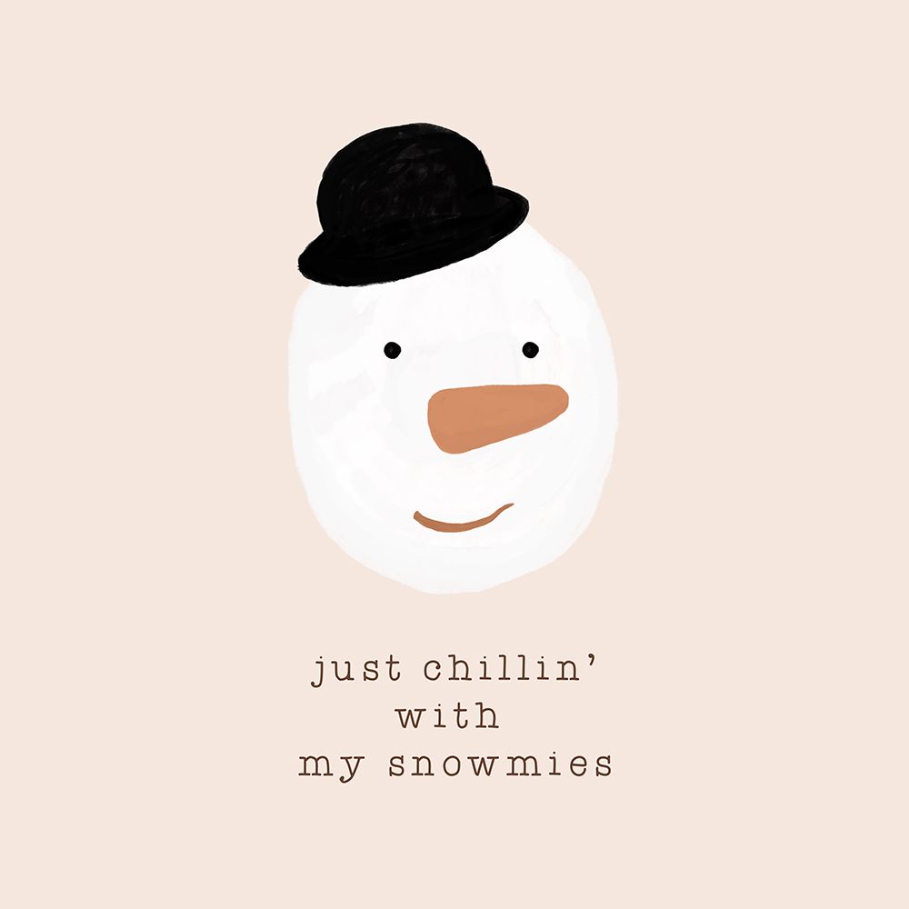 Chilling With My Snowmies art print by Orara Studio for $57.95 CAD