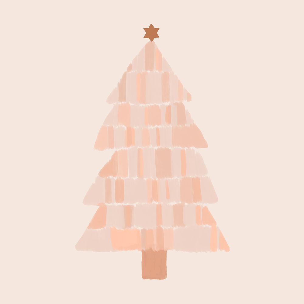Christmas Tree Painting art print by Orara Studio for $57.95 CAD