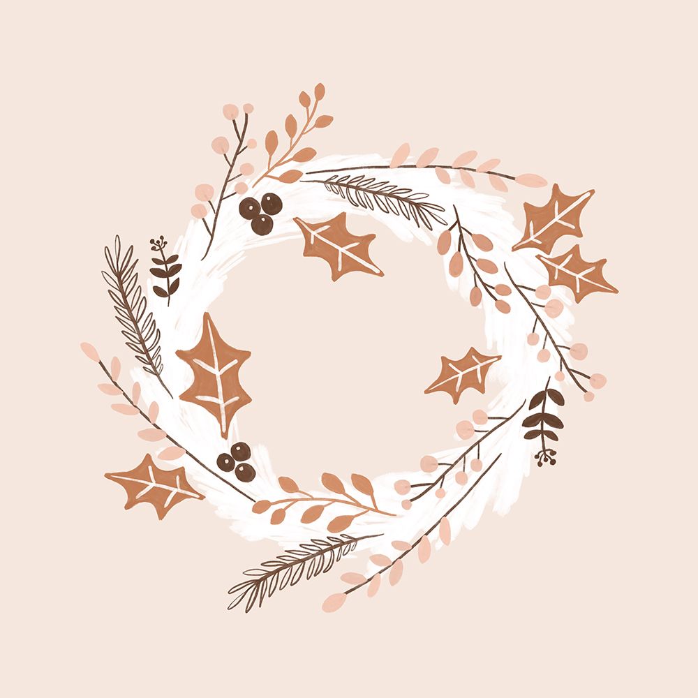 Christmas Wreath art print by Orara Studio for $57.95 CAD