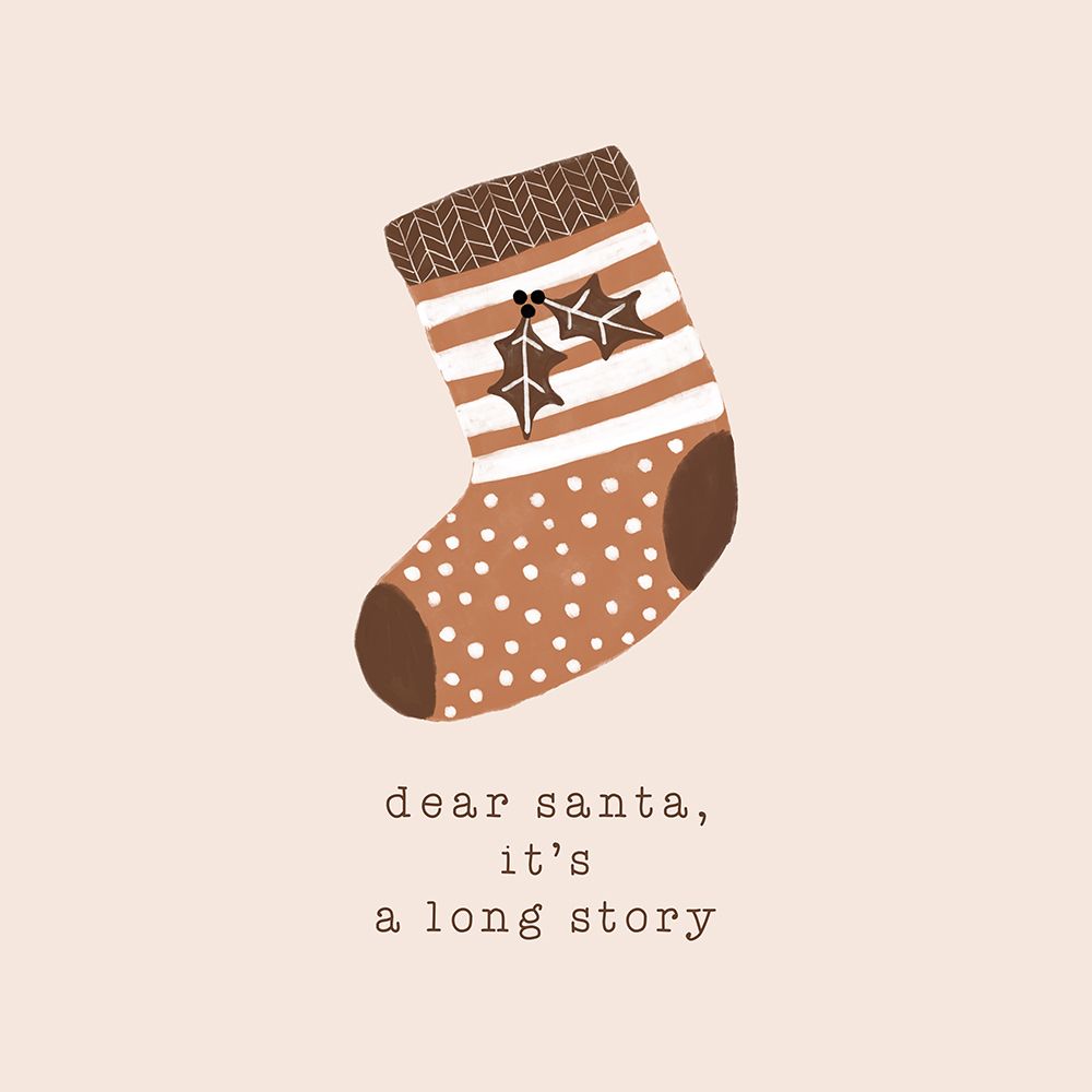 Dear Santa Its A Long Story art print by Orara Studio for $57.95 CAD
