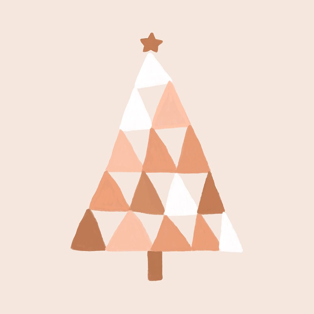 Pastel Christmas Tree art print by Orara Studio for $57.95 CAD