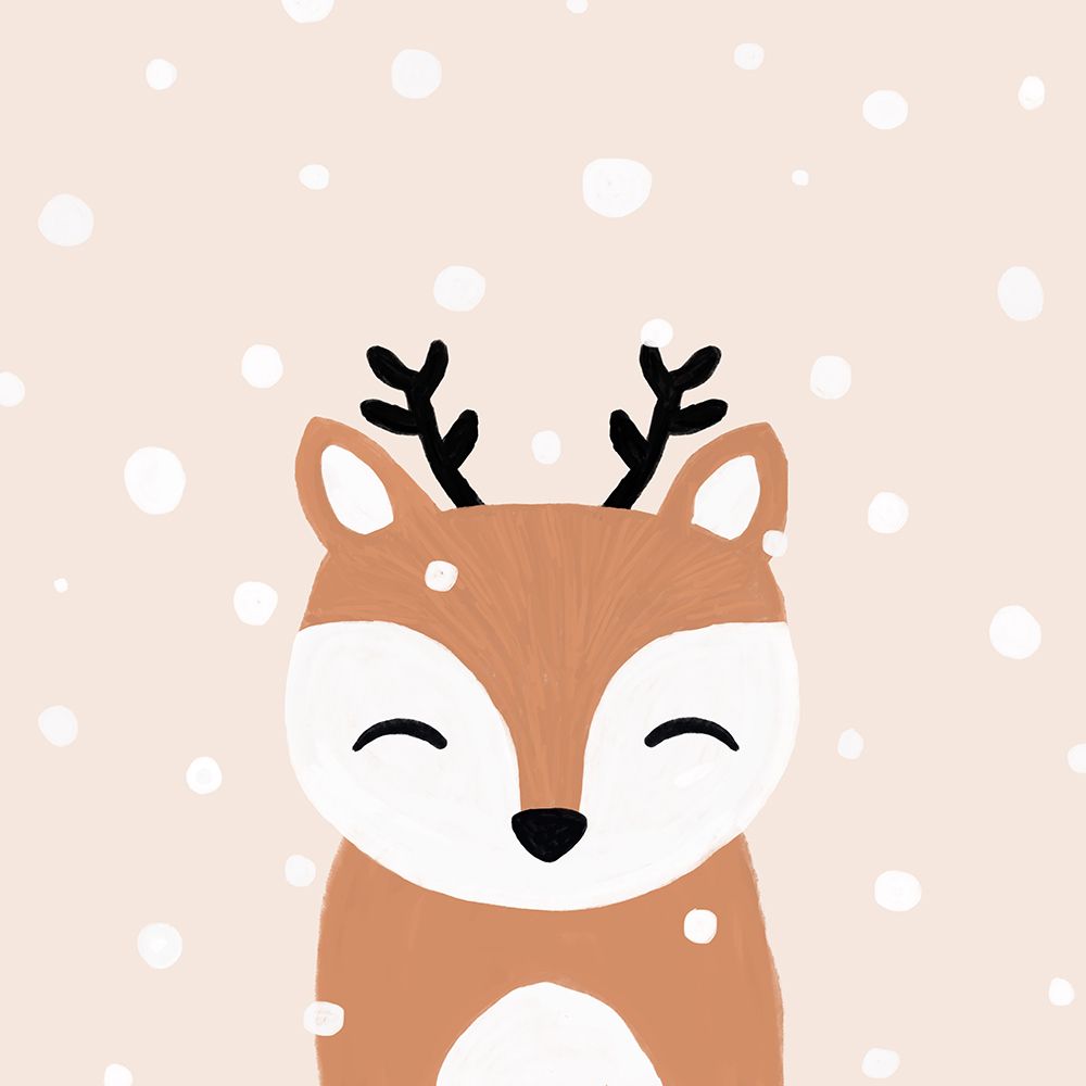 Snow A Deer art print by Orara Studio for $57.95 CAD