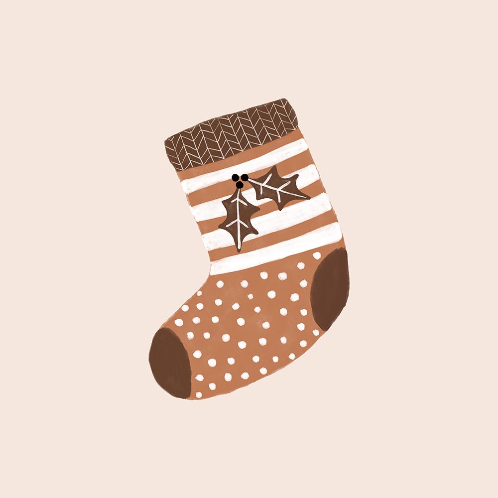 Xmas Stocking art print by Orara Studio for $57.95 CAD